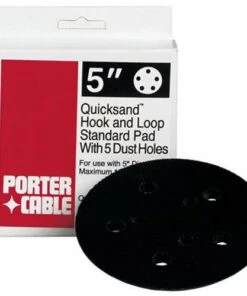 Porter-Cable 333/334 Sander Replacement Velcro 5" Backing Pad (5 Holes) - 13904 - Compatible with Bench Sanders - Durable & Precision Fit