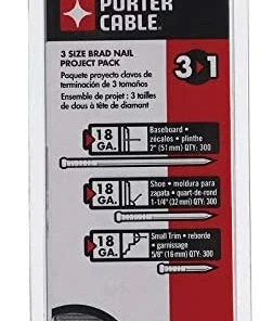 New Porter-Cable Brad Nail 18 Ga 1-1/4", 2", 5/8" - Premium Cordless Brad Nailer Accessory