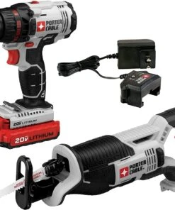 Porter-Cable 20V MAX Cordless Drill & Reciprocating Saw Combo Kit (PCCK603L2) - 2-Tool Set, Portable Power Tools