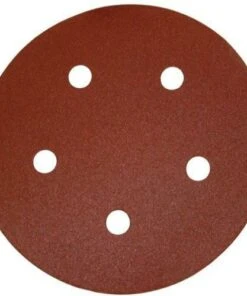 PORTER-CABLE 735501225 5-Inch Hook & Loop Sandpaper, 120 Grit with 5 Holes (25-Pack) - Best Deal for Smooth Finishing