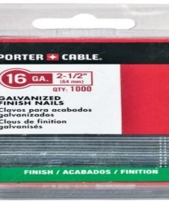 Porter-Cable PFN16250-1 2-1/2-Inch 16 Gauge Finish Nails (1000-Pack) - Durable & Precision-Crafted for Woodworking & Carpentry