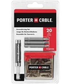 New Porter-Cable PCSD220 20-Piece Screwdriving Tic Tac Box Set - Precision Drill Bits for Power Tools