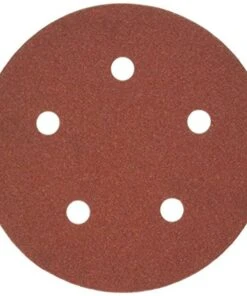 Porter-Cable 735501205 5-Inch 120 Grit Hook & Loop Sanding Discs (5-Pack) | Premium Quality | Fast Sanding
