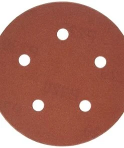 Porter-Cable 735502205 5-Inch 220 Grit Hook & Loop Sanding Discs (5-Pack) for Smooth Finishing