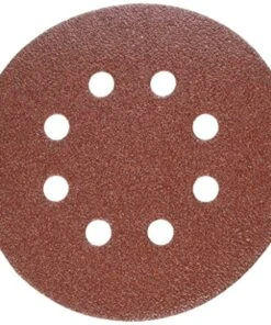 Porter-Cable 735800605 5-Inch 60 Grit Hook & Loop Sanding Discs (5-Pack) - High-Performance Abrasive Discs for Smooth Finishing