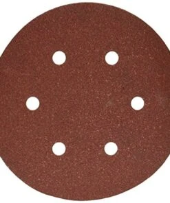 Porter-Cable 736600825 6-Inch 6-Hole Hook and Loop 80 Grit Sanding Discs (25-Pack)