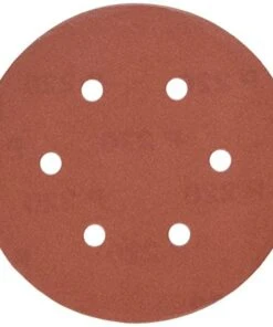 Porter-Cable 736602225 6-Inch 220 Grit Sanding Discs (25-Pack) | Hook & Loop Fasteners for Smooth Finishing
