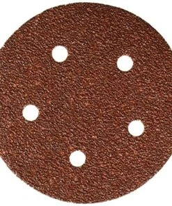 Porter-Cable 735500425 No.40 5-Inch Hook & Loop 5-Hole Disc, 25-Pack | Durable Fasteners for Home Improvement