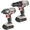 Porter-Cable PCCK604L2 20V MAX Cordless Drill Driver & Impact Driver Combo Kit - Efficient, Portable, and Reliable