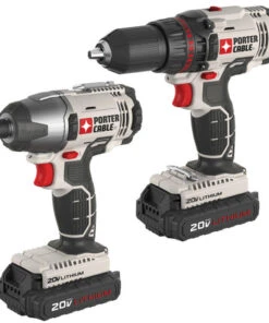 Porter-Cable PCCK604L2 20V MAX Cordless Drill Driver & Impact Driver Combo Kit - Efficient, Portable, and Reliable